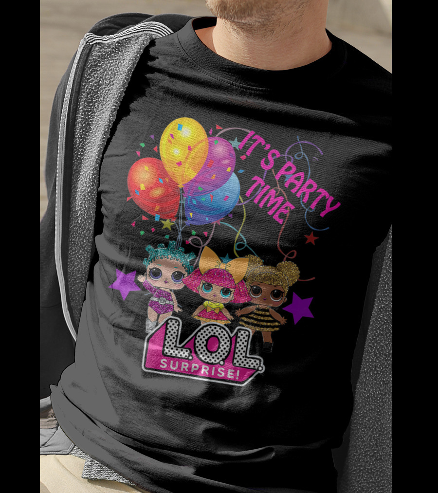 LOL Surprise It's Party Time Balloons And Characters T-Shirt