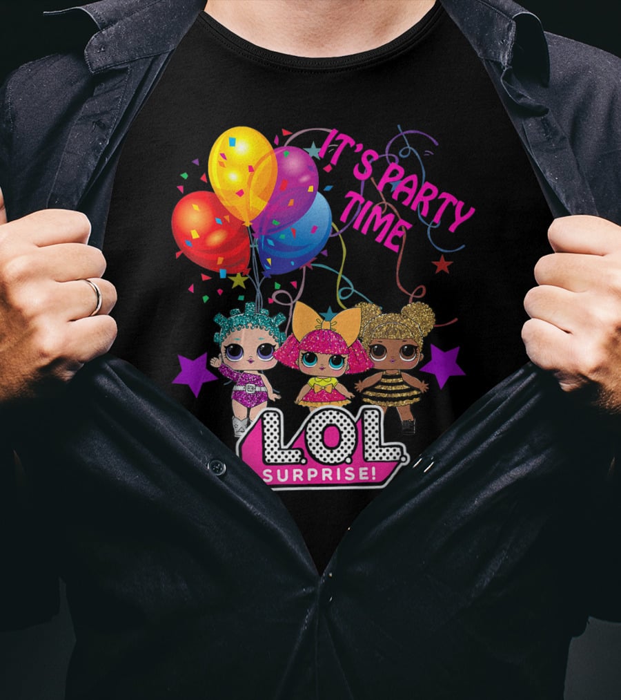 LOL Surprise It's Party Time Balloons And Characters T-Shirt