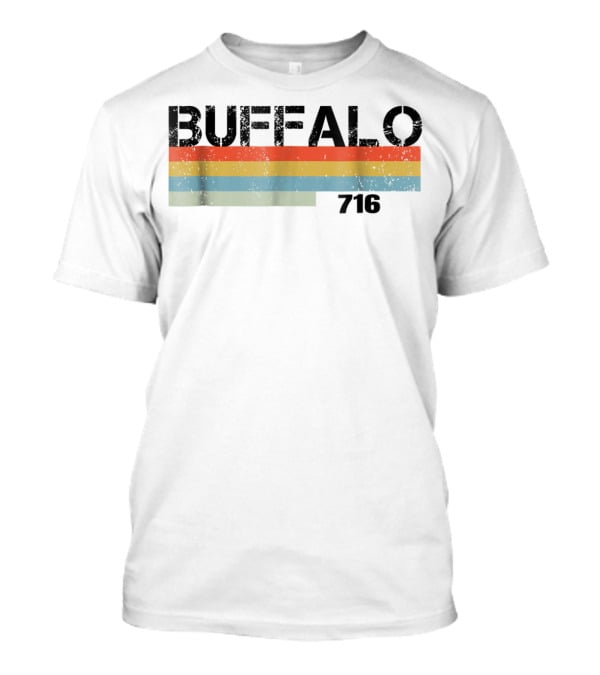 Buffalo 716 Vintage 1980s Striped T-Shirt