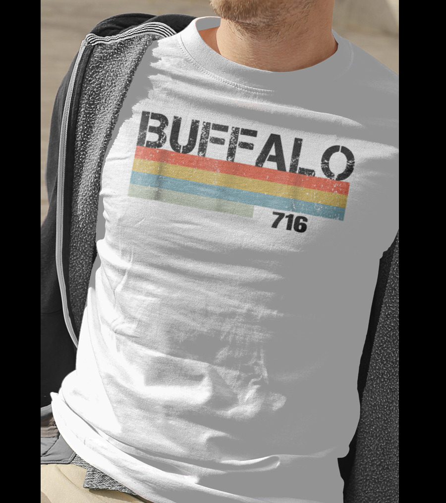 Buffalo 716 Vintage 1980s Striped T-Shirt