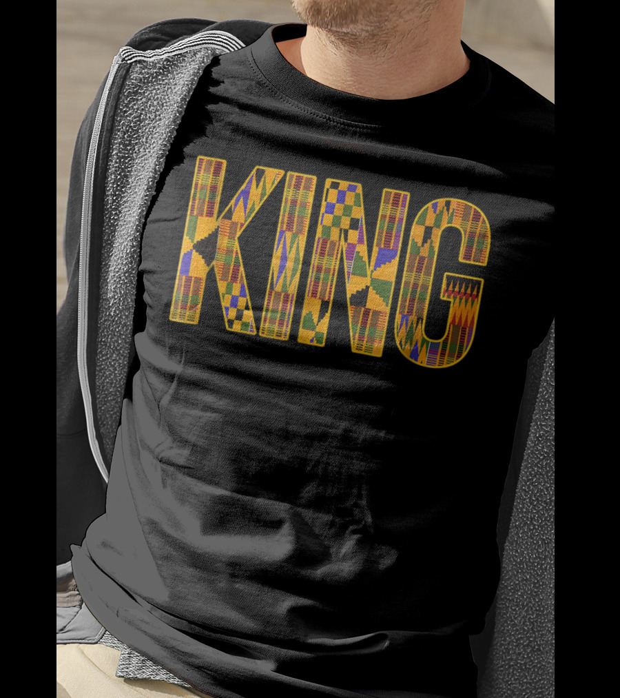 African King Tribal Print T-Shirt