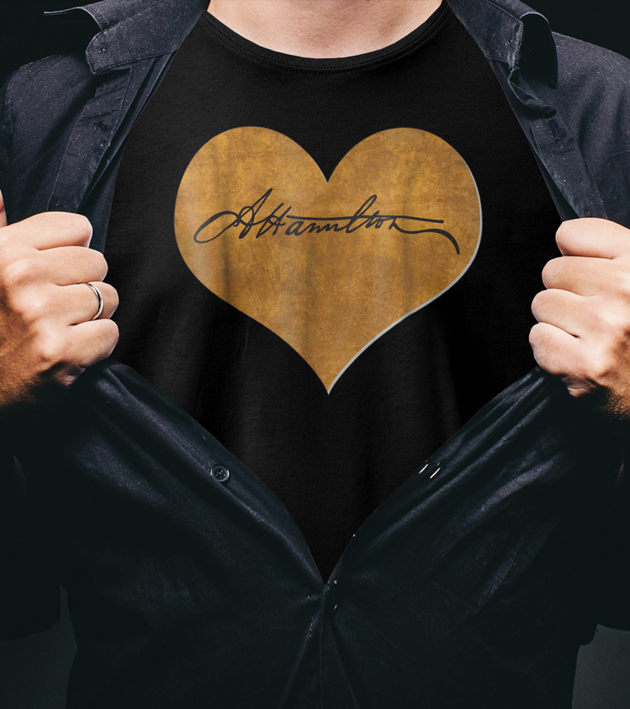 Alexander Hamilton Heart Signature T-Shirt