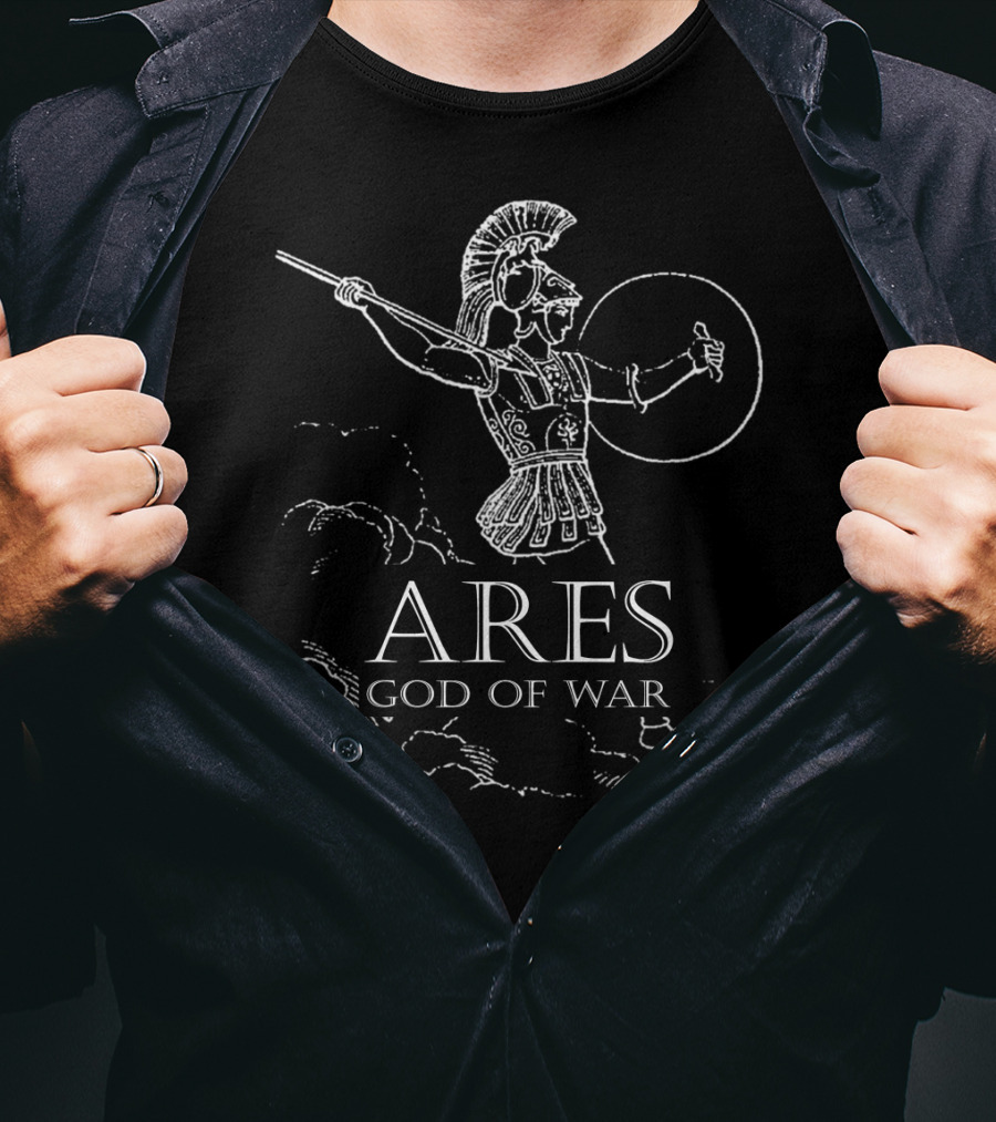 Ares Greek Mythology God Of War Ancient Warrior T-Shirt