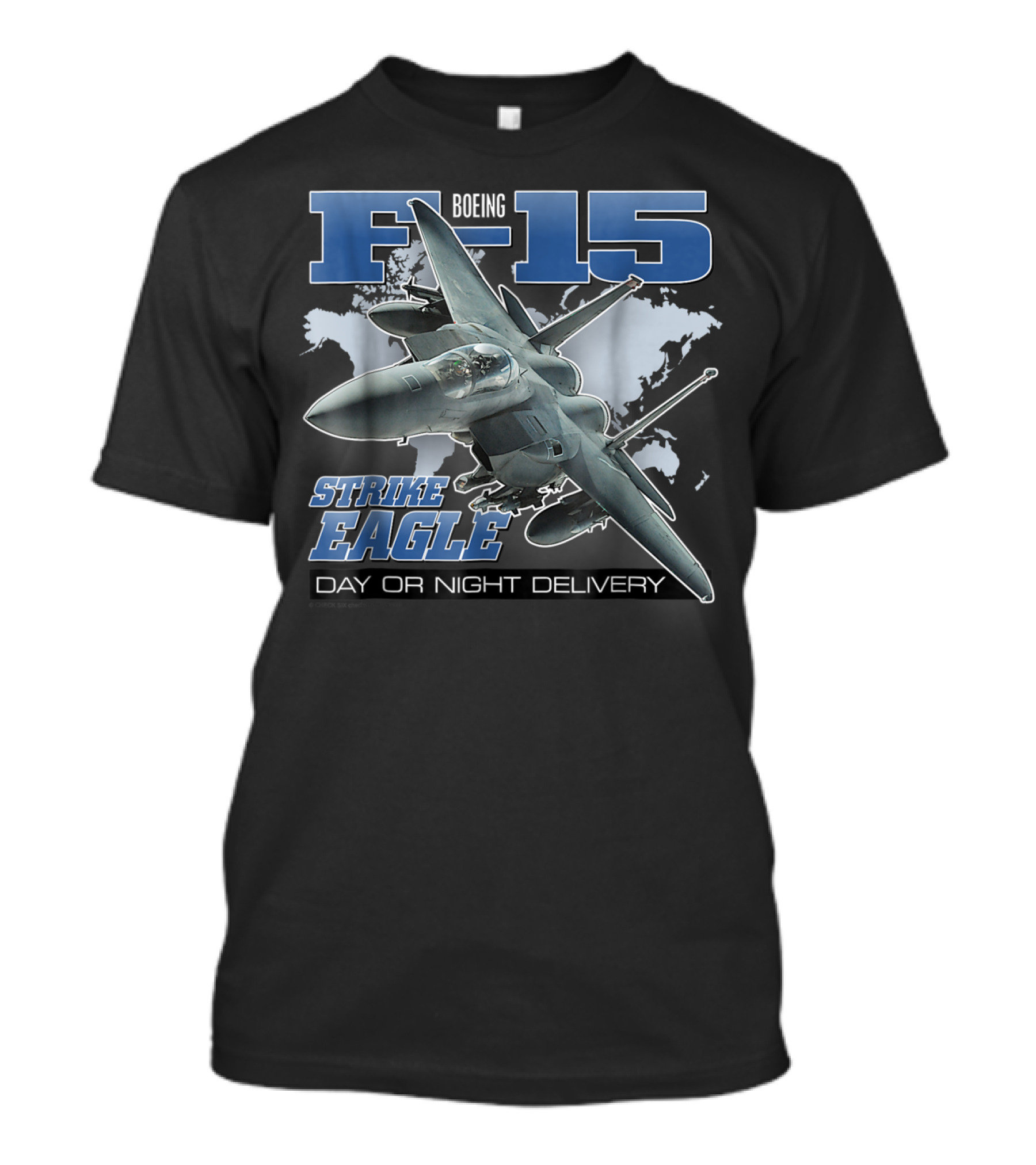 Boeing F-15 Strike Eagle Day Or Night Delivery Jet T-Shirt