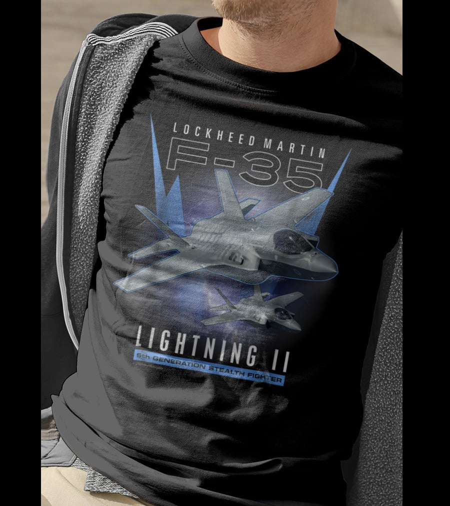 Lockheed Martin F-35 Lightning II 5th Generation Stealth Fighter T-Shirt