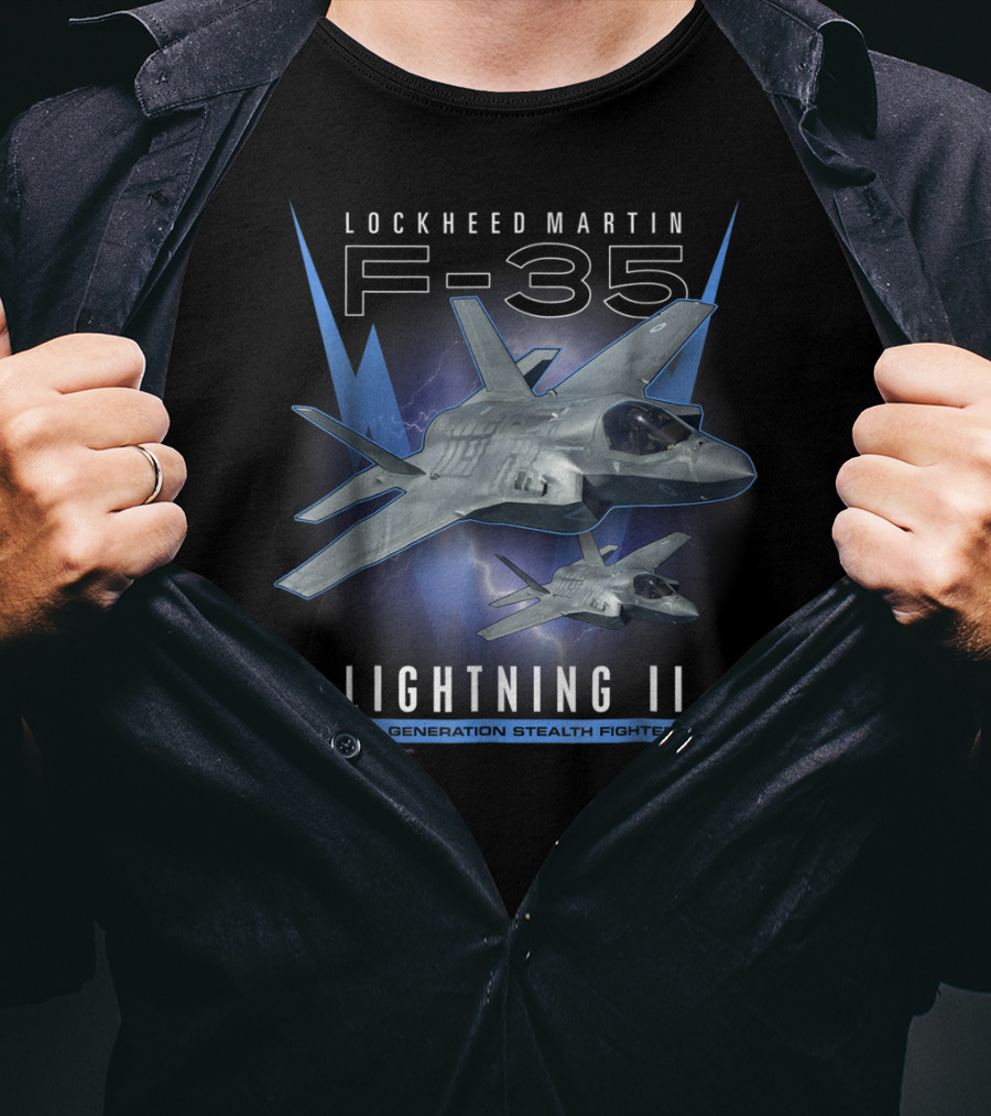 Lockheed Martin F-35 Lightning II 5th Generation Stealth Fighter T-Shirt