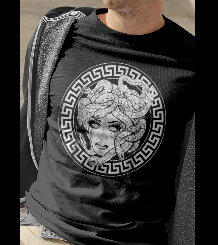 Awesome Medusa Greek Mythology Head Snake T-Shirt