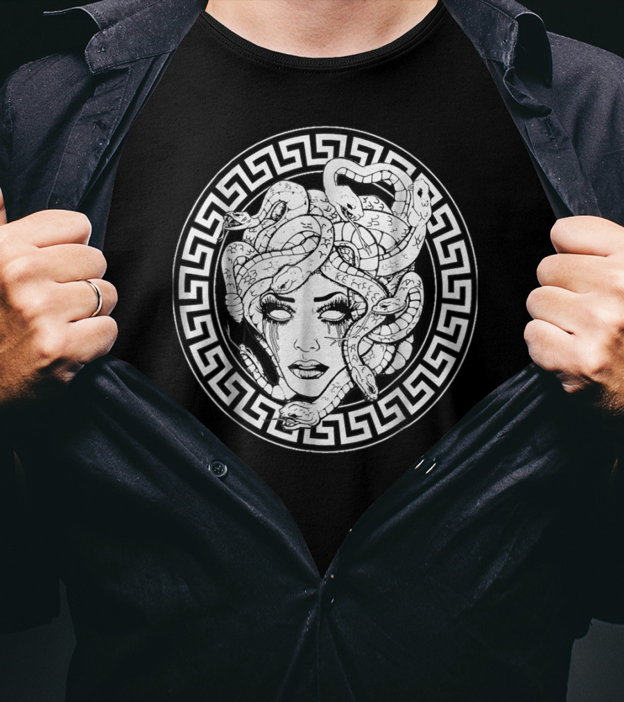 Awesome Medusa Greek Mythology Head Snake T-Shirt