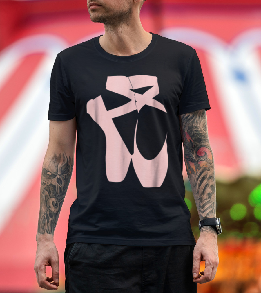 Ballet Dancer Pointe Shoe Ballerina Dancing Barre T-Shirt