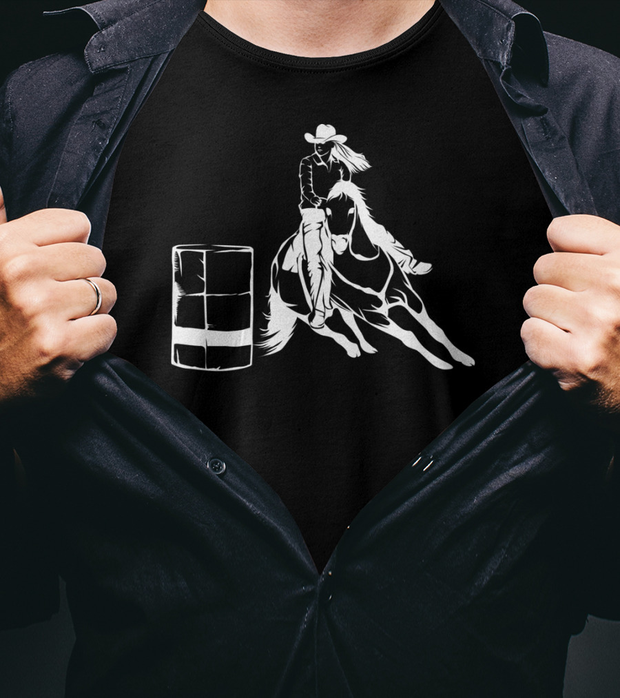 Barrel Racing Rodeo Horse Lovers T-Shirt