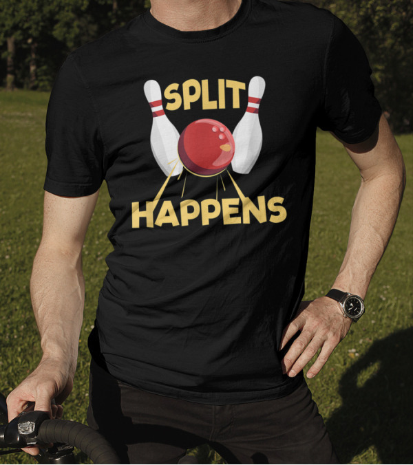 Split Happens Bowling Lovers And Players Pin T-Shirt