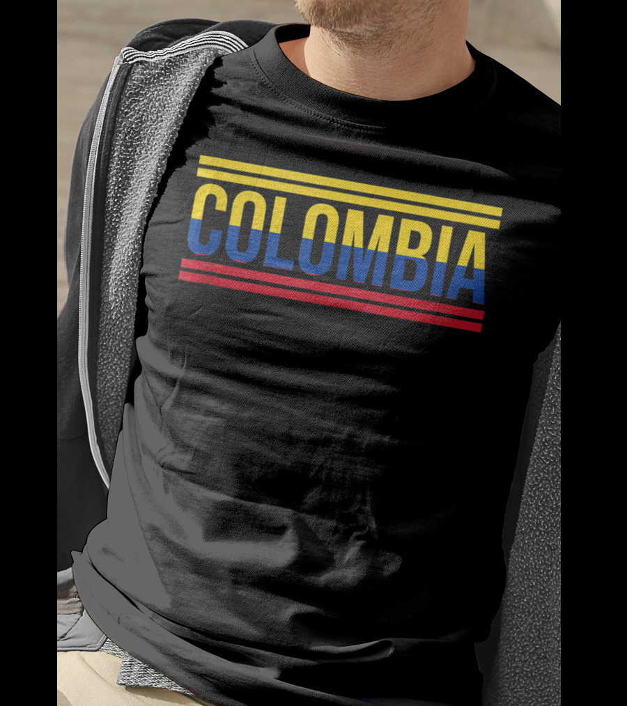 Colombia Colombian Flag Soccer Football Sport T-Shirt