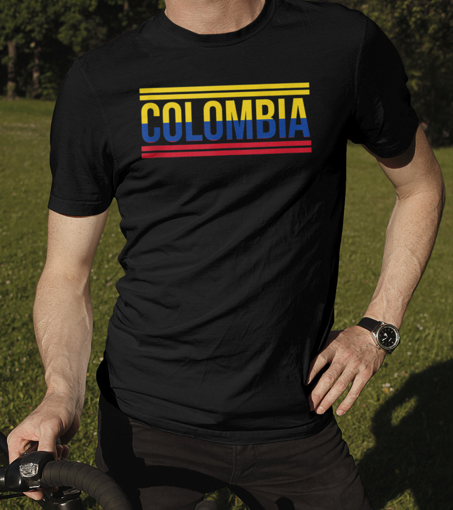 Colombia Colombian Flag Soccer Football Sport T-Shirt