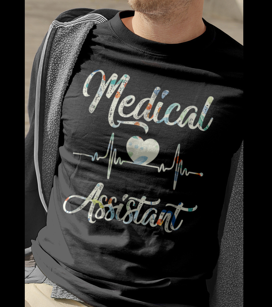 Medical Assistant Heart EKG T-Shirt