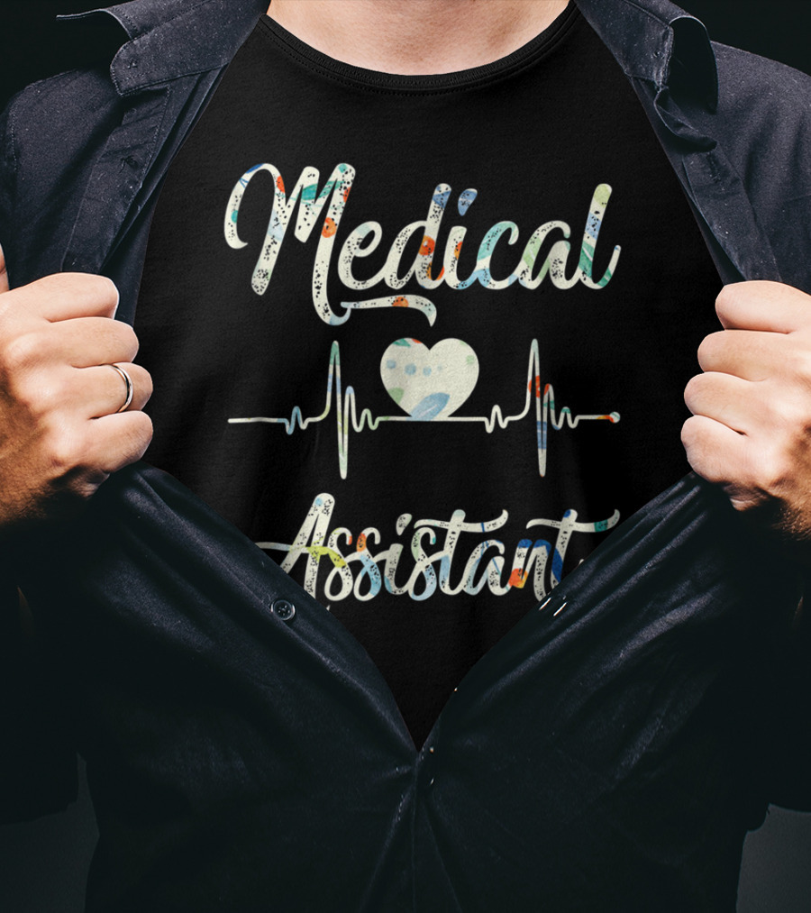 Medical Assistant Heart EKG T-Shirt