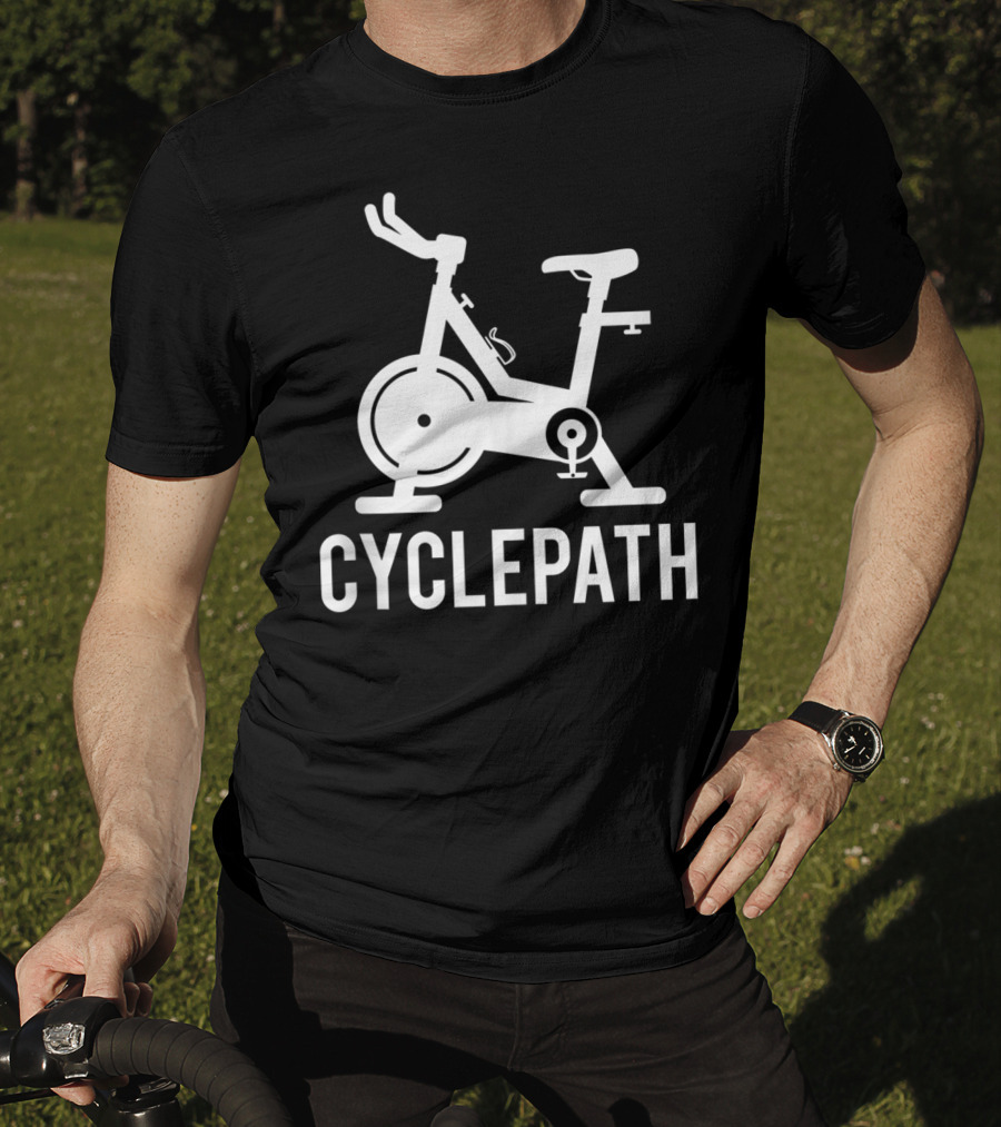 Cyclepath Spin Funny Workout Gym Spinning Class Pun T-Shirt