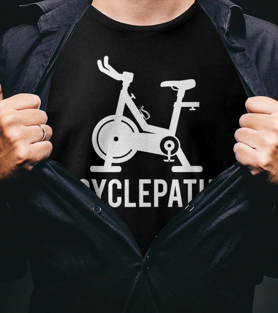 Cyclepath Spin Funny Workout Gym Spinning Class Pun T-Shirt