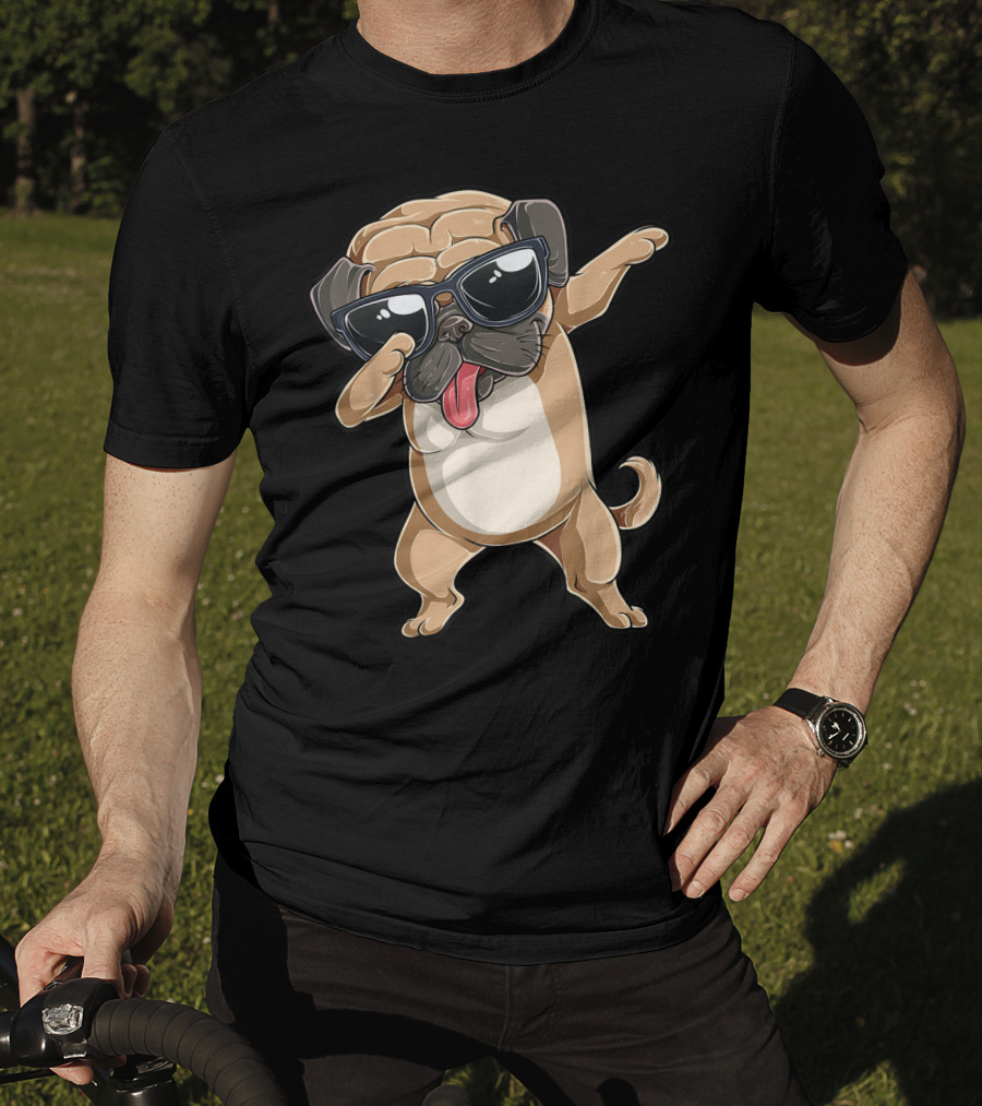 Dabbing Pug Dance Cool Puppy Lovers T-Shirt