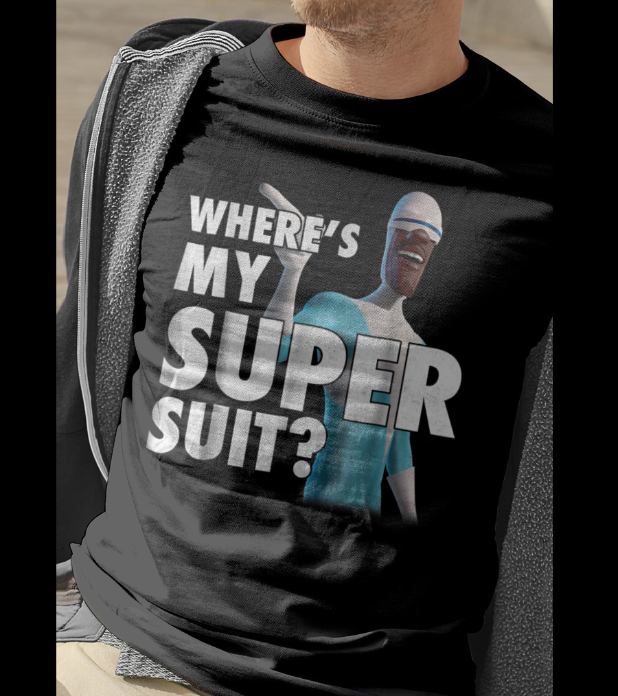 Disney Pixar Incredibles Frozone Where's My Super Suit? T-Shirt