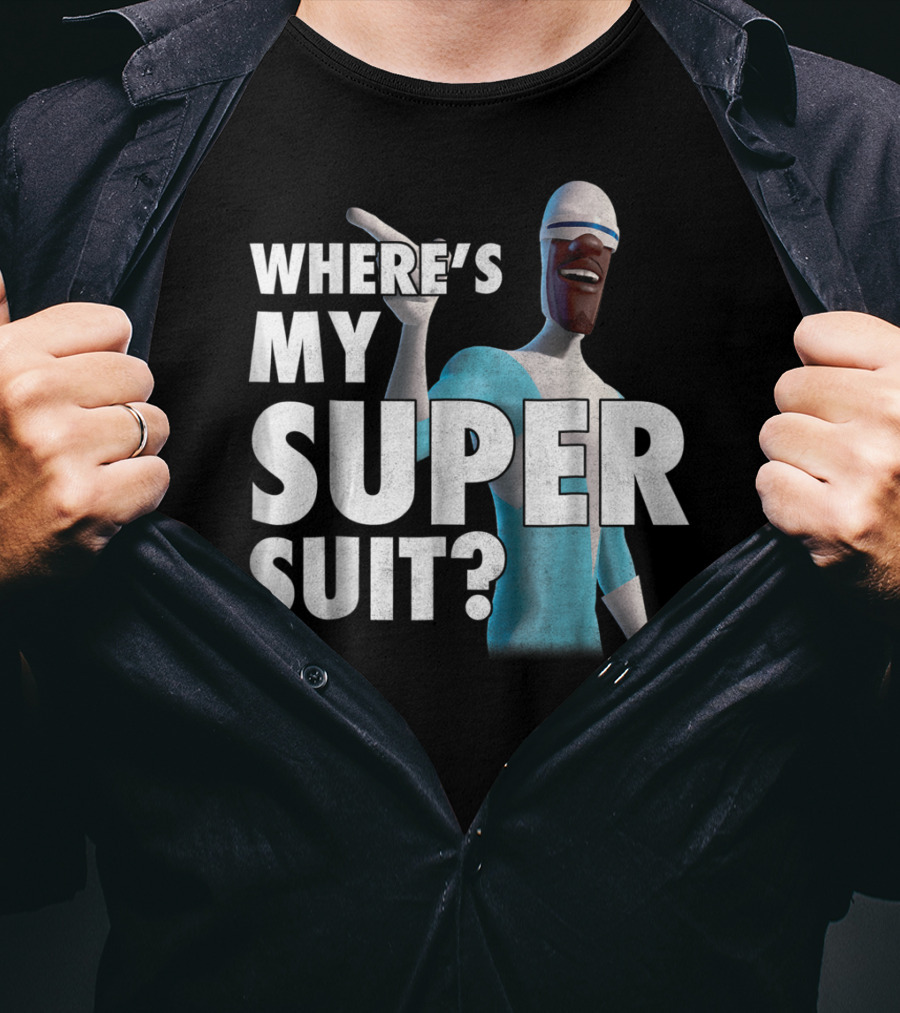 Disney Pixar Incredibles Frozone Where's My Super Suit? T-Shirt