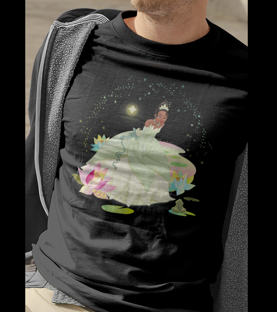Disney Princess And The Frog Tiana Magical Bayou Scene T-Shirt