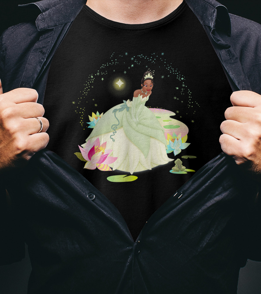 Disney Princess And The Frog Tiana Magical Bayou Scene T-Shirt