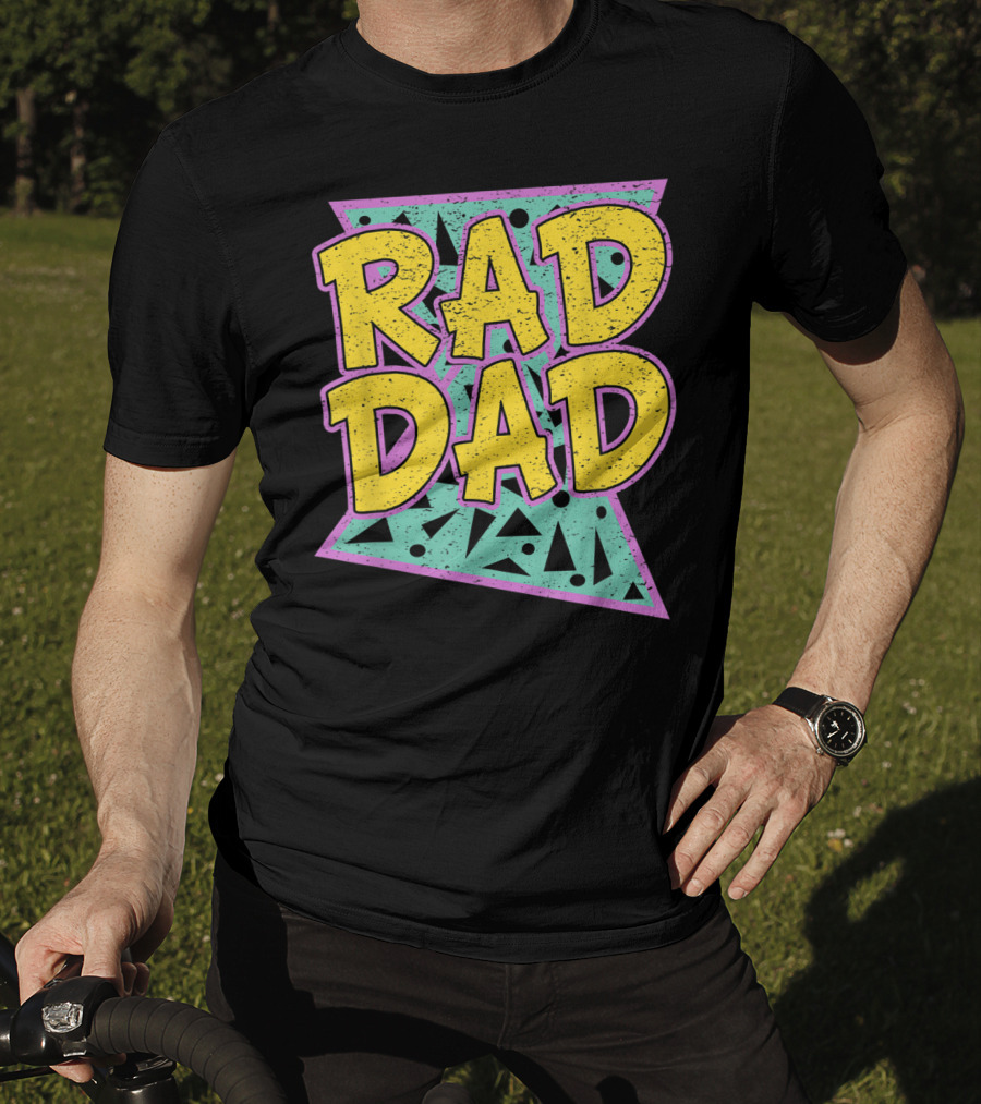 Rad Dad 80s Retro Style Father's Day T-Shirt