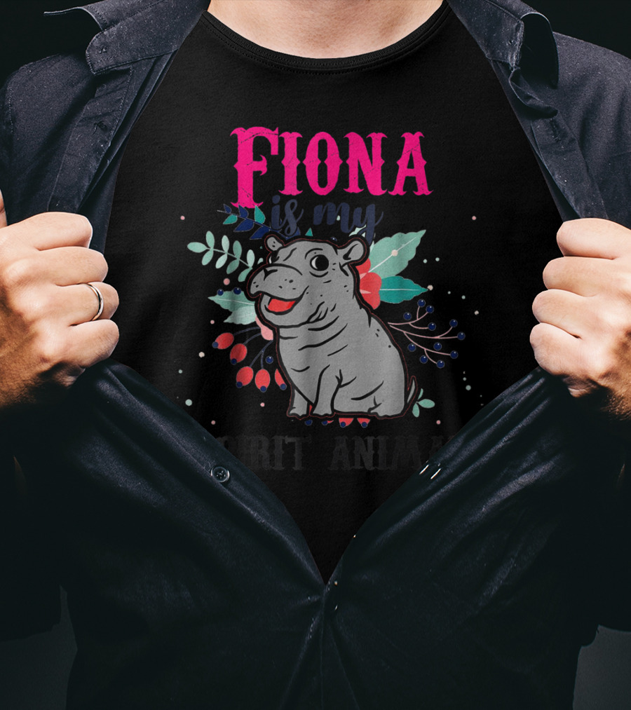 Fiona Is My Spirit Animal Hippo Team Fiona T-Shirt