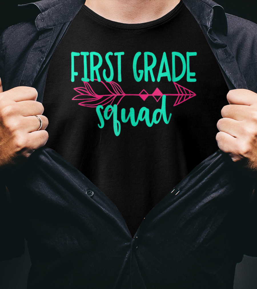 First Grade Squad Arrow Teacher Appreciation T-Shirt