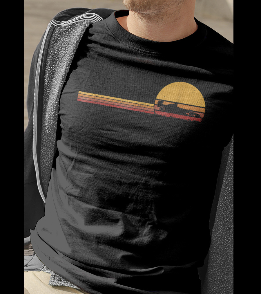 70s Vintage Formula Racing Retro Sunset T-Shirt