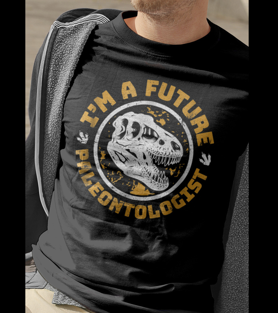 I'm A Future Paleontologist Dinosaur Skull T-Shirt