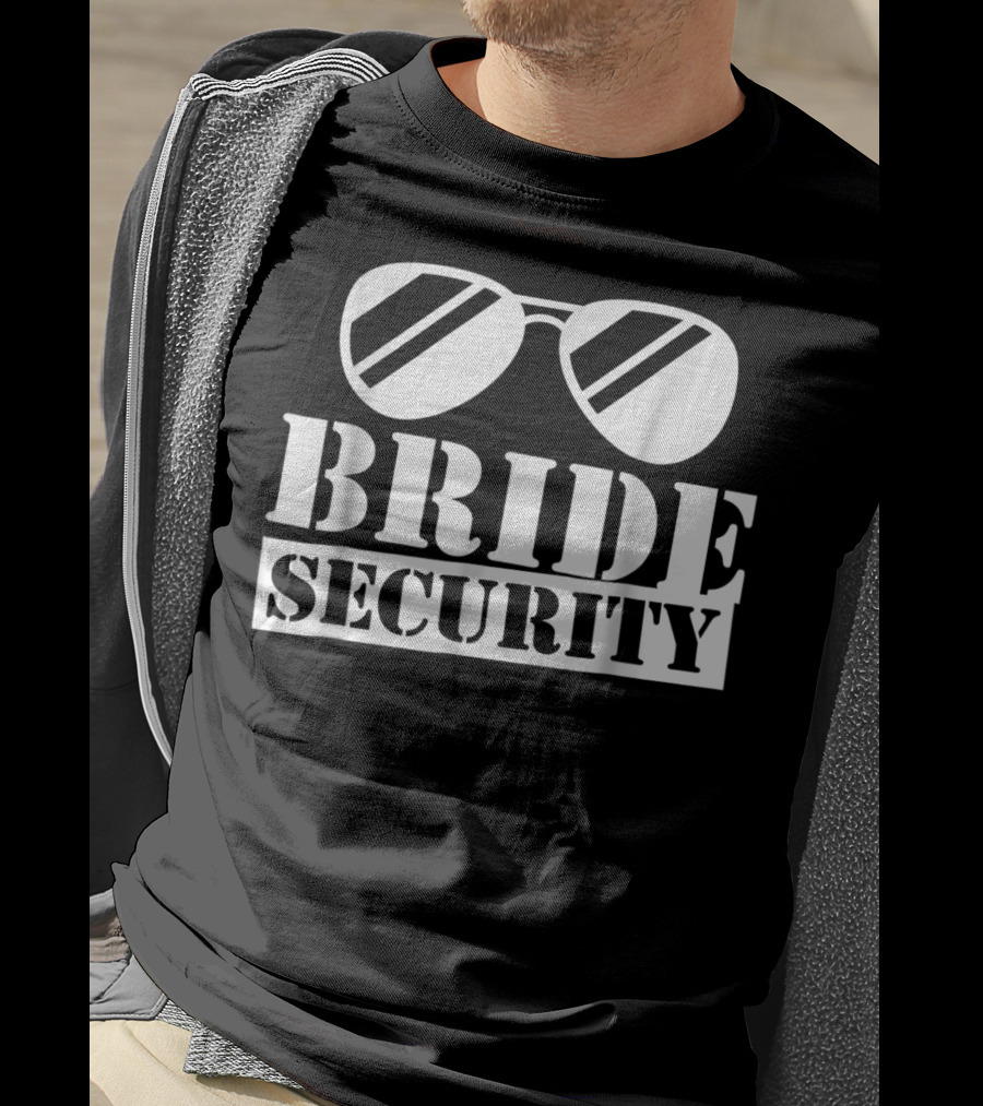 Bride Security Funny Kids Son Daughter Sunglasses T-Shirt