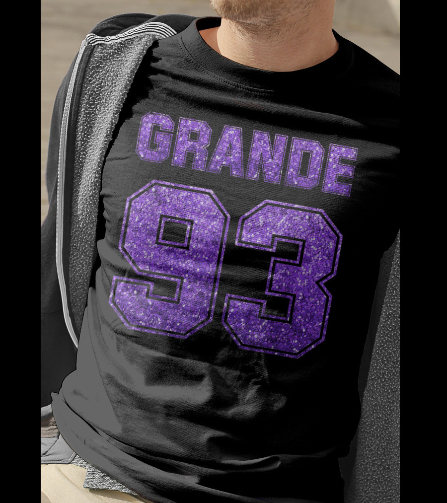 Grande 93 Purple Glitter Deluxe T-Shirt