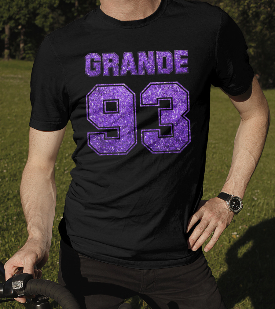 Grande 93 Purple Glitter Deluxe T-Shirt
