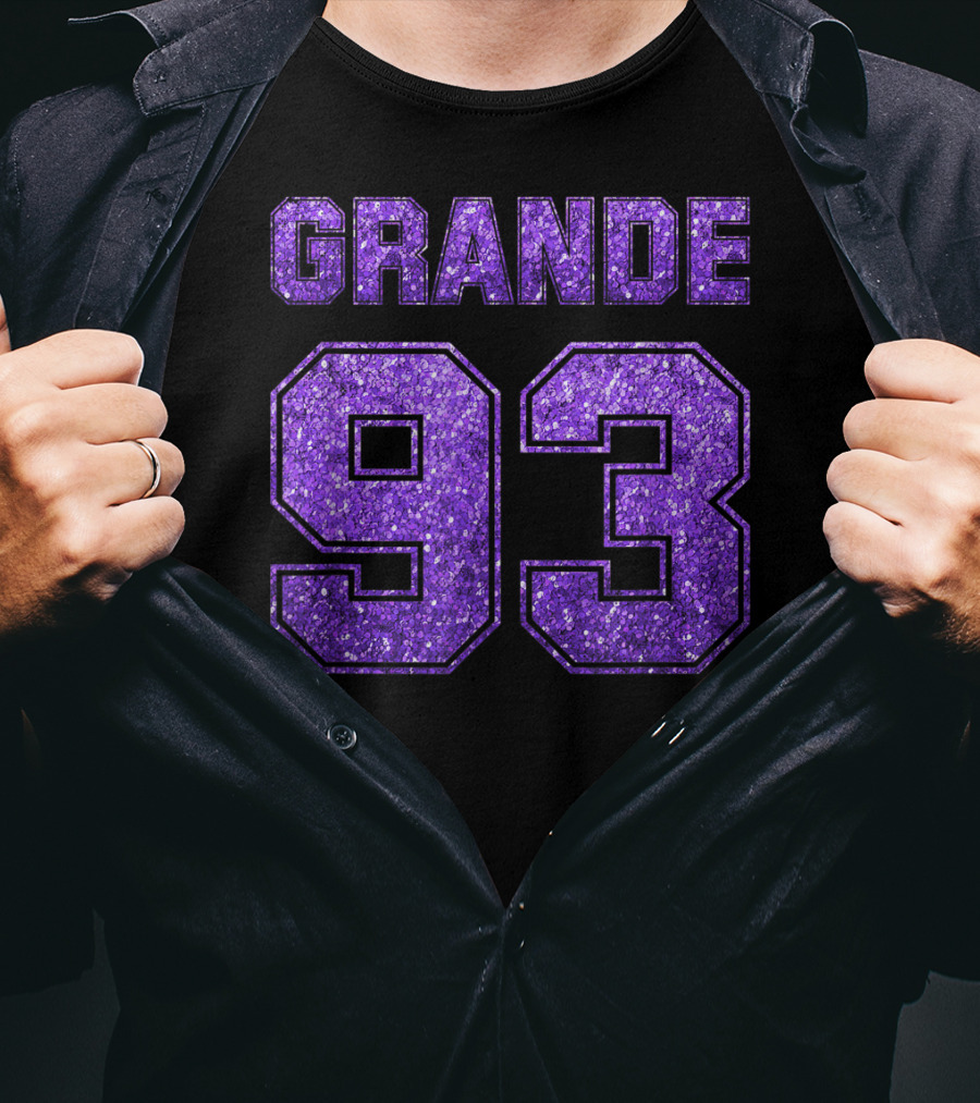 Grande 93 Purple Glitter Deluxe T-Shirt