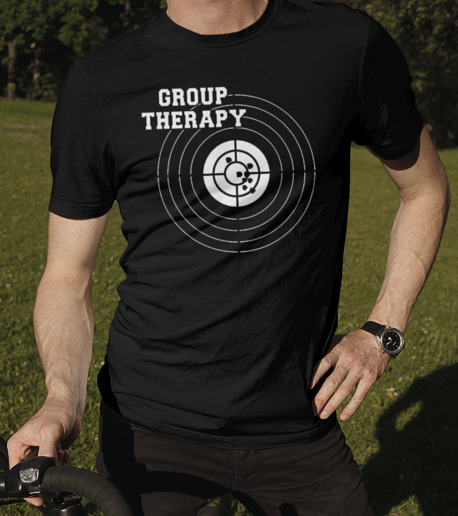 Group Therapy Target Shooting American Gun Rights T-Shirt