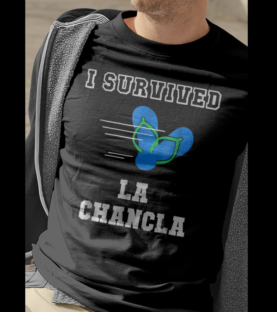 I Survived La Chancla Funny Mexican Popular Humor Flip Flop T-Shirt