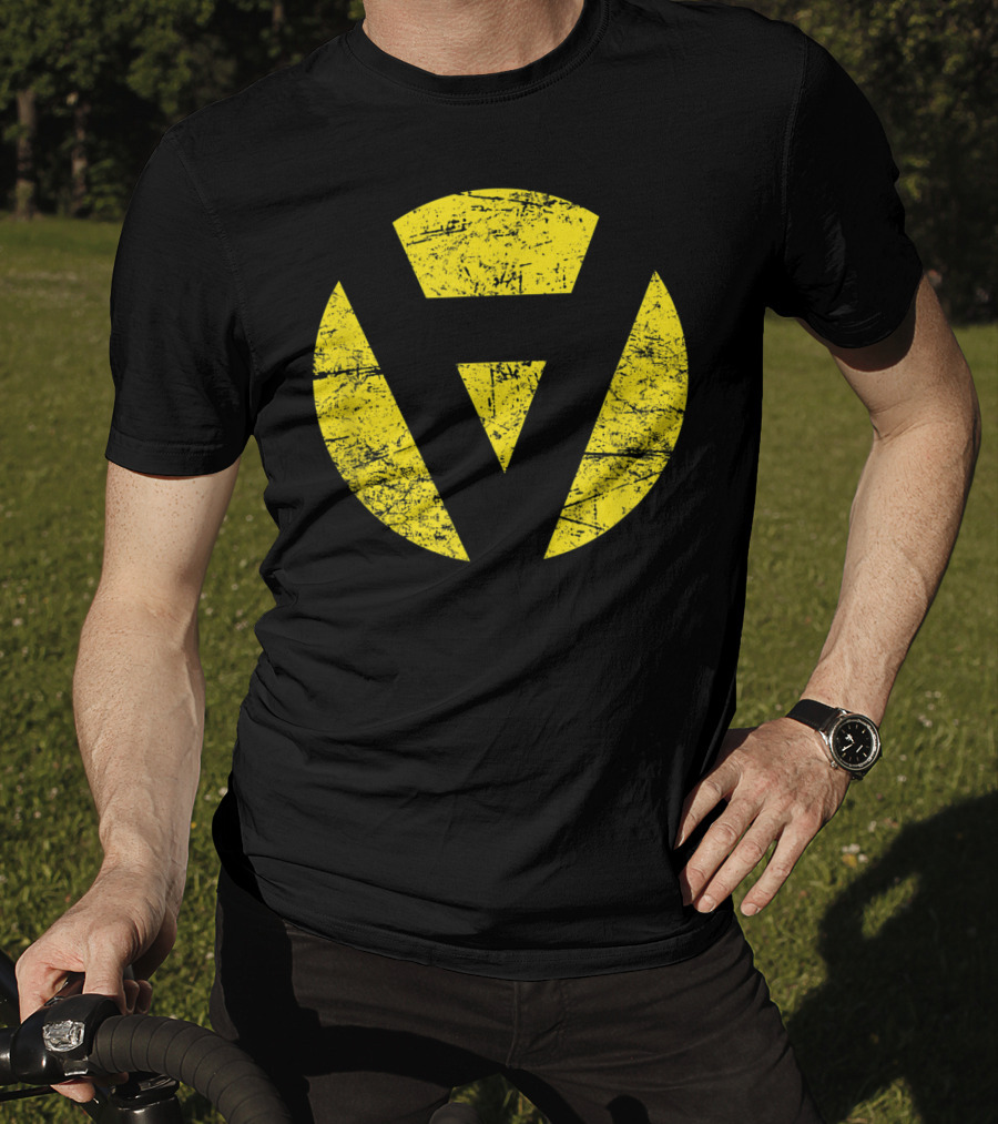 AnCap Libertarian Voluntarism Distressed Yellow T-Shirt