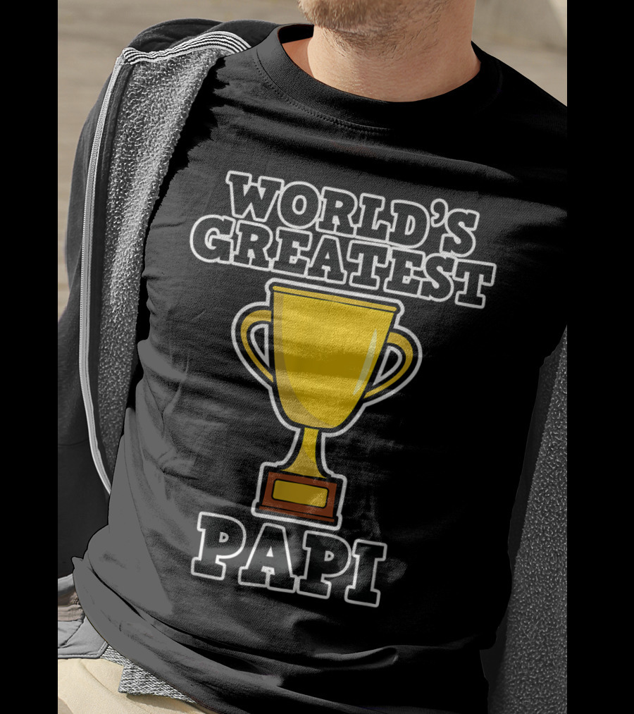 World's Greatest Papi Trophy T-Shirt