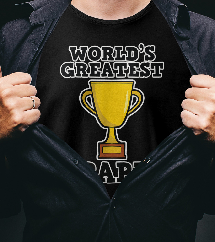 World's Greatest Papi Trophy T-Shirt
