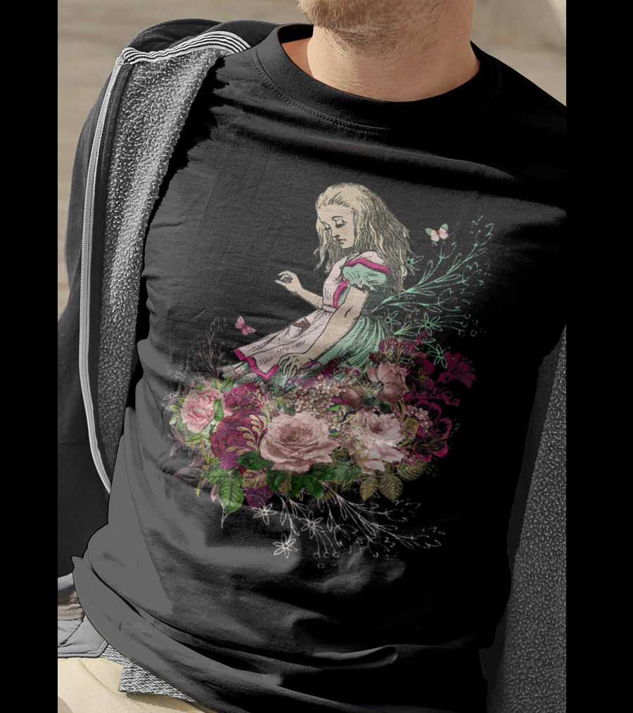 Alice In Wonderland Floral Bouquet T-Shirt