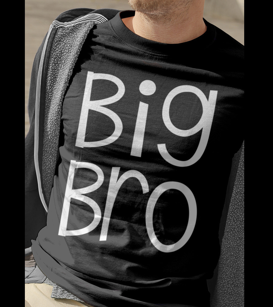 Big Bro Kids Older Brother Boys Siblings Day T-Shirt