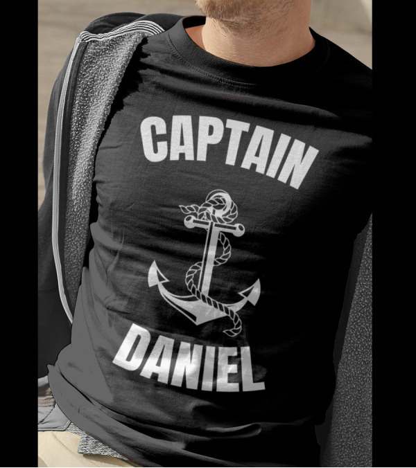 Captain Daniel Anchor Nautical Boat Captain T-Shirt