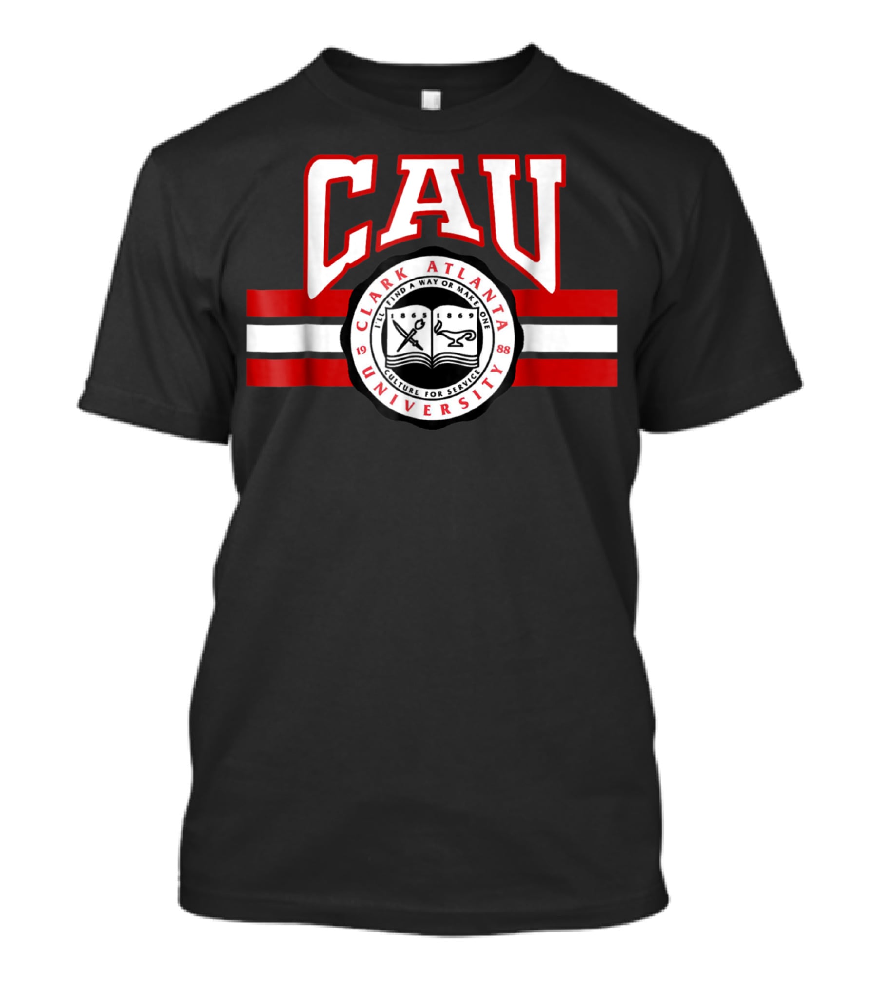 Clark Atlanta University CAU 1988 HBCU College For Service Seal T-Shirt