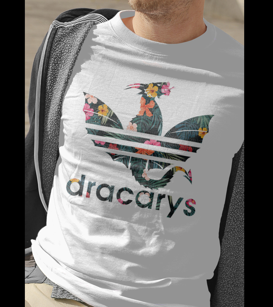 Dragon Lover Dracarys Floral Tropical T-Shirt