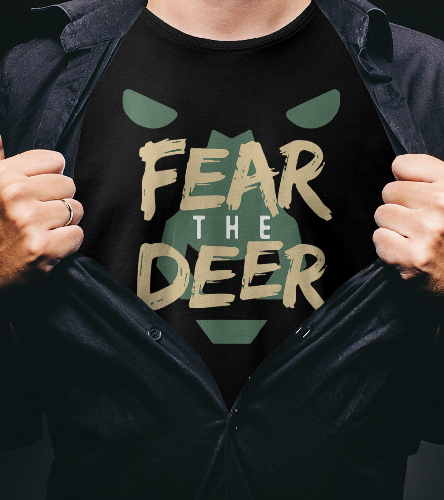 Fear The Deer Milwaukee Basketball Bucks Fans T-Shirt