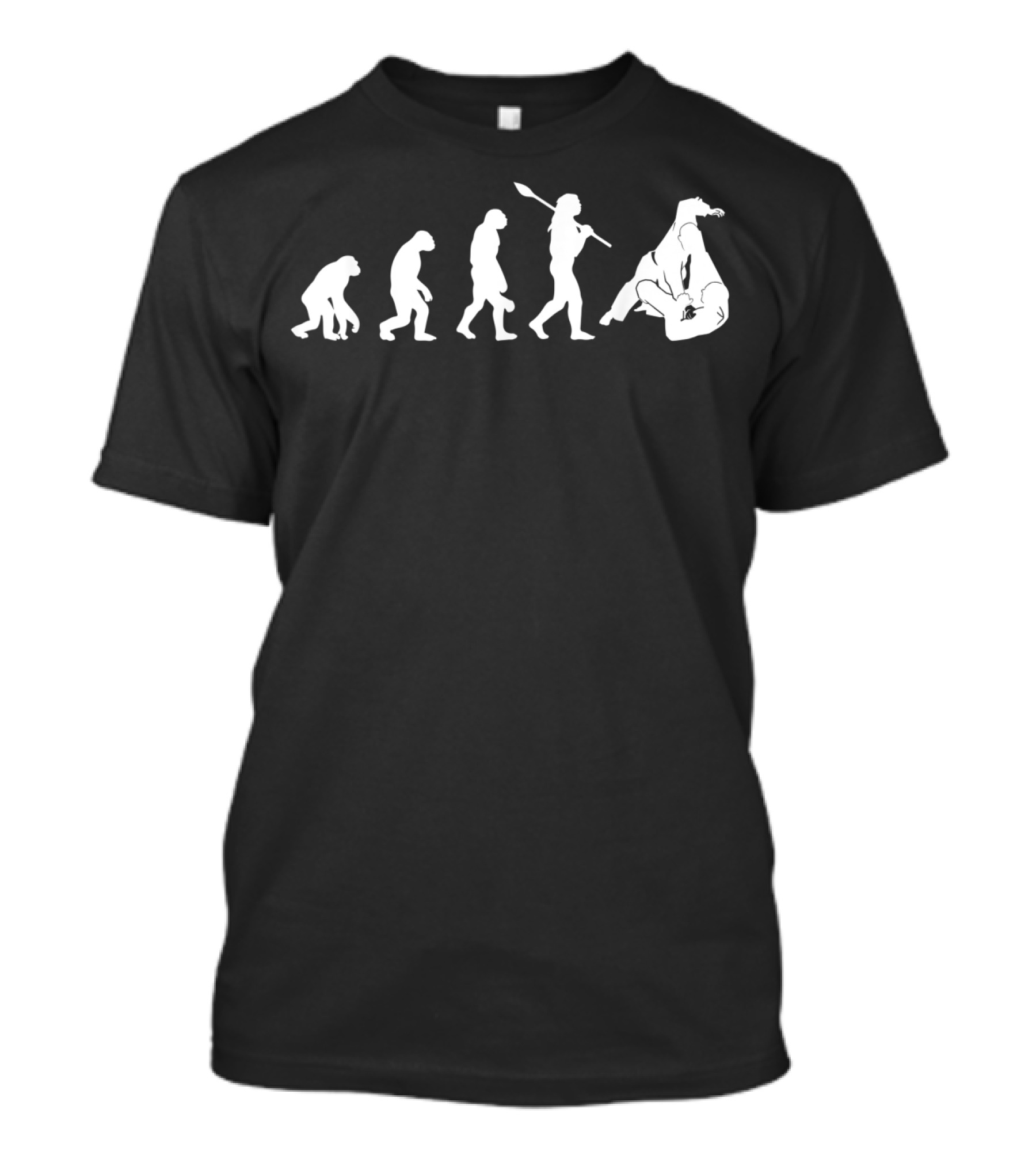 Evolution Of Jiu Jitsu Grappling Martial Arts Comedy T-Shirt
