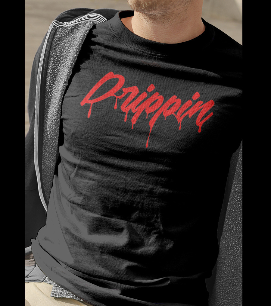 Drippin Trendy Urban Wear Drippin In Finesse Red Drip T-Shirt
