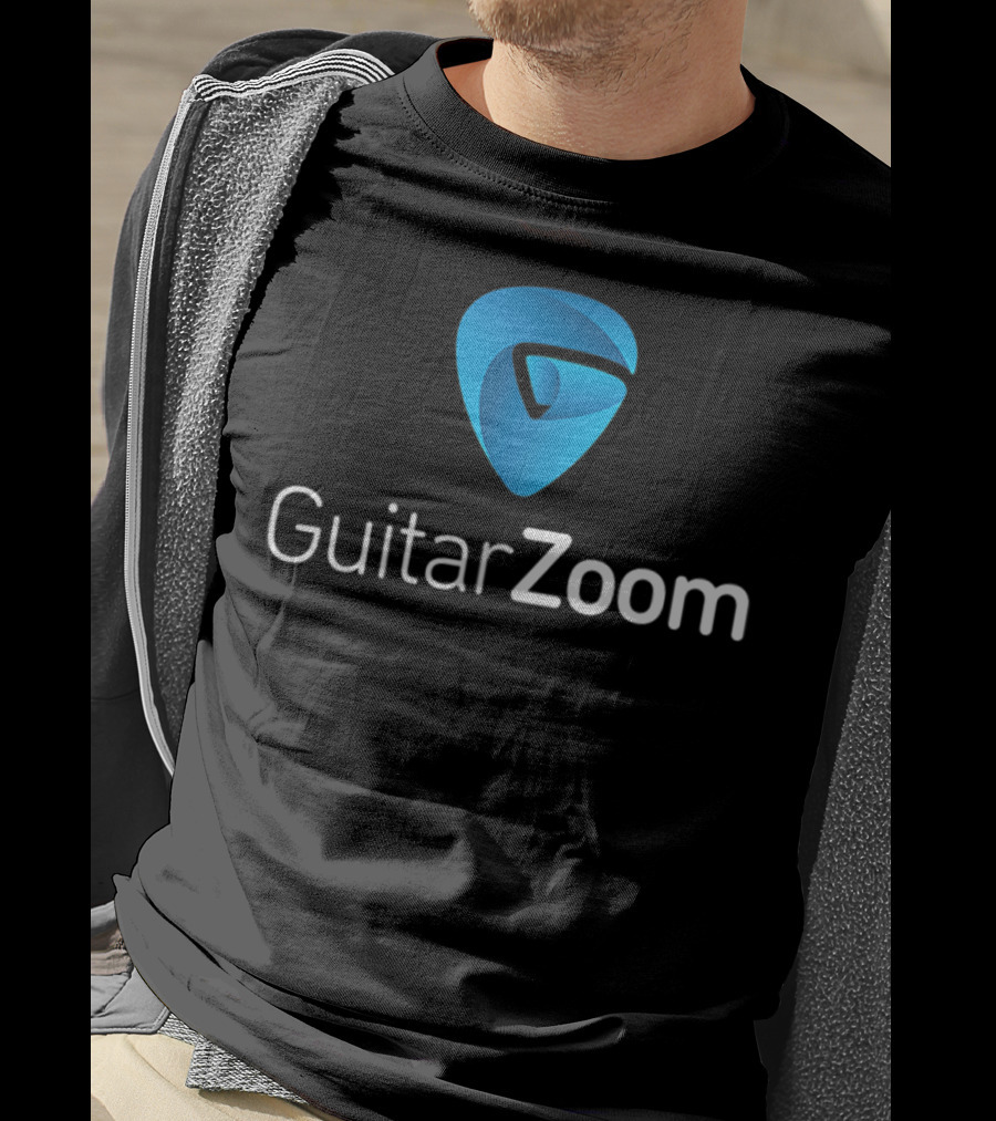 GuitarZoom Pick Pocket Guitar Players Emblem T-Shirt