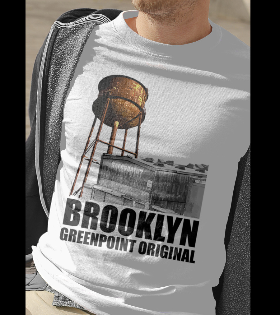 Brooklyn Greenpoint Original Water Tower Skyline T-Shirt